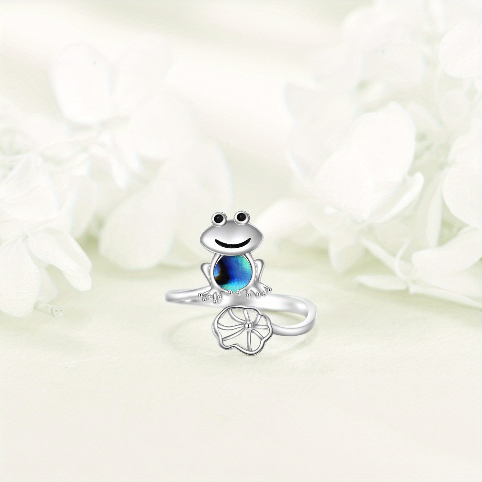 925 Silver Frog Ring for Women Gift